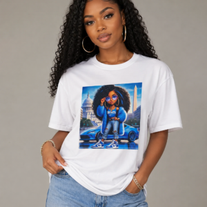 White T-Shirt w Design